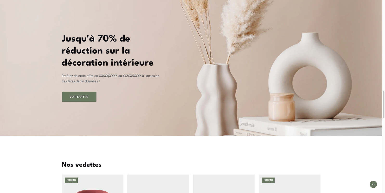 site e-commerce évolutif mobilier creation artiste accessoire