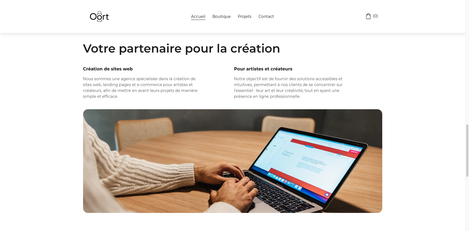 site web internet ecommerce simple leger minimaliste