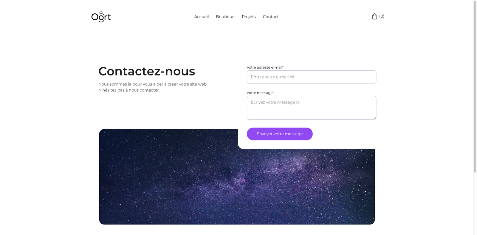 site web internet ecommerce simple leger minimaliste