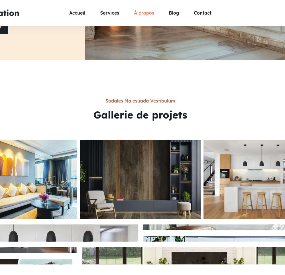 site vitrine